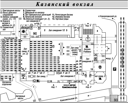 вокзал киевский схема